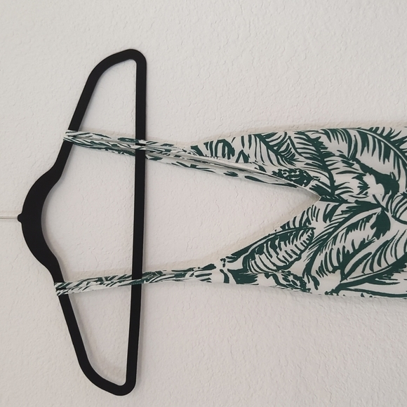 Harlyn Tropical Backless Maxi Dress Green Small bohemian beach resortwear summer - Picture 8 of 14